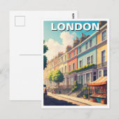 Notting Hill London Briefkaart (Voorkant / Achterkant)