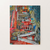 Notting Hill London. Jigzaag Puzzle Legpuzzel (Verticaal)