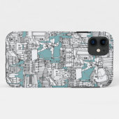 NOTTINGHAM BLUE Case-Mate iPhone CASE (Achterkant (horizontaal))
