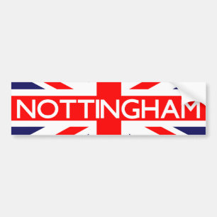 Nottingham: Britse vlag Bumpersticker