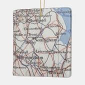 Nottingham England  Map Keramisch Ornament (Links)