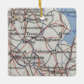 Nottingham England  Map Keramisch Ornament (Voorkant)