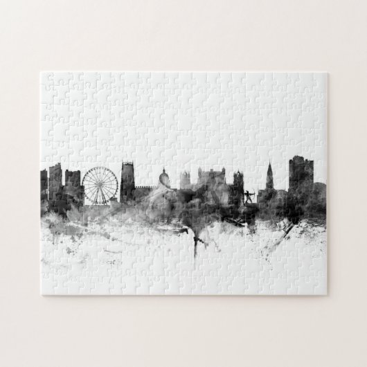 Nottingham England Skyline Legpuzzel (Horizontaal)