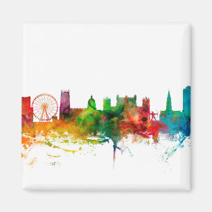 Nottingham England Skyline Magneet