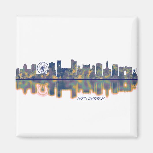 Nottingham Skyline Magneet (Voorkant)