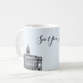 Nottingham Tone Sketch Café Mug (Devant gauche)