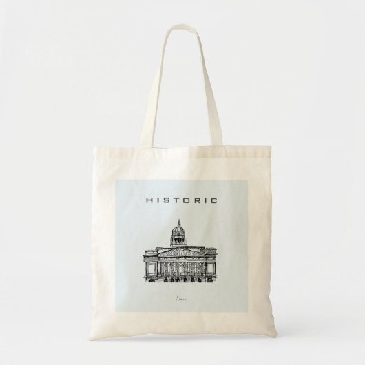 Nottingham Tone Sketch Tote Bag (Voorkant)