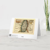 Nottinghamshire Comté Angleterre Ancienne carte An (Dos)