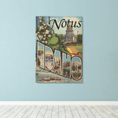 Notus, IdahoLarge Letter ScenesNotus, ID Canvas Afdruk (Insitu (Houten vloer))