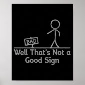 Nou dat is geen goed teken Lelijk Kerstmis Grappig Poster (Voorkant)