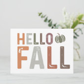 Nou, hallo herfst kaart (Staand voorkant)