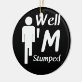 Nou, ik ben opgestookt Funny Amputee Keramisch Ornament (Links)