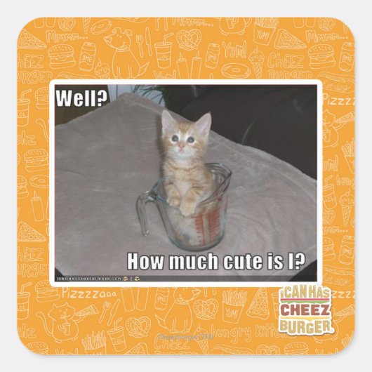 Nou? Vierkante Sticker (Voorkant)