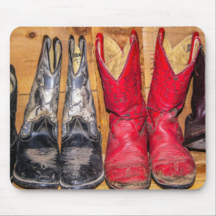 Nou Worn Cowboy Boots - Vrouwen Muismat
