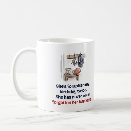 N'oublie jamais son code-barres : Mug drôle pour p