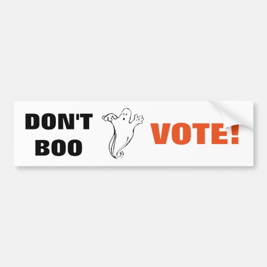 N'oublie pas de voter ! - 1 Bumper Sticker (Devant)