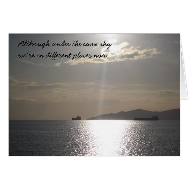 N'oublie pas ma carte (Devant horizontal)