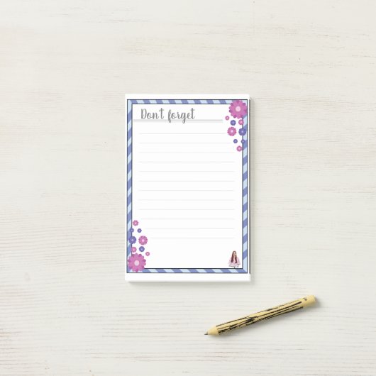 N'oublie pas | Notes post-it liées (Sur un bureau)