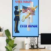 N'oubliez jamais - Honneur jamais grand affiche (Bureau à domicile)