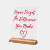 N'oubliez jamais la différence que vous faites, Me (Angle)