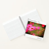 N'oubliez pas de fleurir Cahier Fleur Rose (Intérieur)