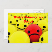 N'oubliez pas de sourire - Carte postale (Devant / Derrière)