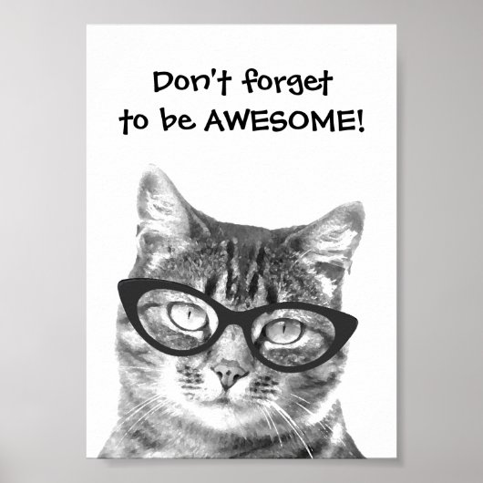 N'oubliez pas d'être formidable affiche de chat ci (Devant)