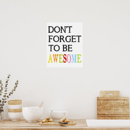 N'oubliez pas d'être impressionnant poster (Cuisine)