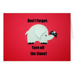 N'oubliez pas : Éteins la cuisinière !