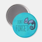 N'oubliez pas le bleu Chameleon rappelle Magnet (Recto/Verso)