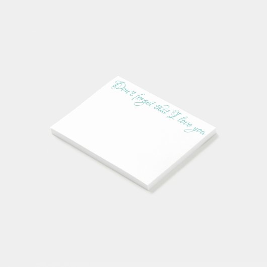 N'OUBLIEZ PAS QUE JE VOUS AIME Post-it Notes (Incliné)