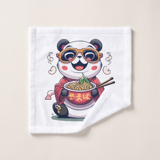 Nouilles de Panda (Gant de toilette)