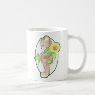 Nounours, coccinelle, et tasse de tournesol