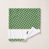 Nounours décorant l'arbre de Noël (Gant de toilette)