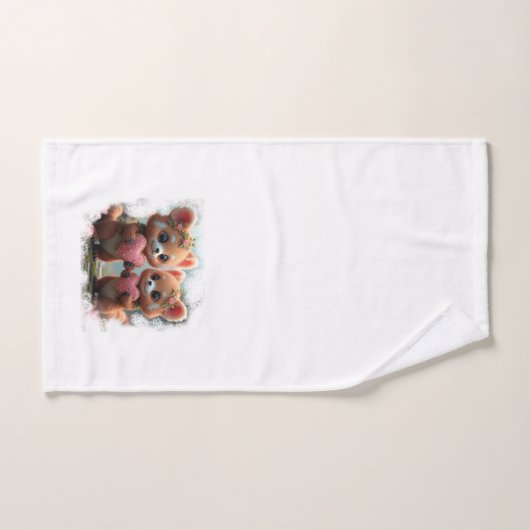 Nounours doux (Serviette à main)