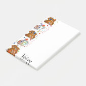 Nounours en ours en Post-it (Incliné)