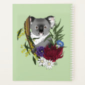 Nounours Koala Mignon Vert Flore Faune Australienn (Dos)