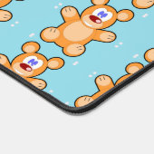 Nounours marron sur bleu (Coin)