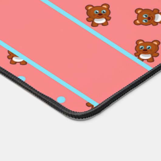 Nounours mignon sur rose (Coin)