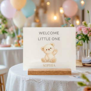 Nounours ourson « Bienvenue petit(e) » Personnalis