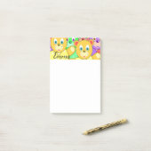 Nounours Post-it Colorés (Sur un bureau)