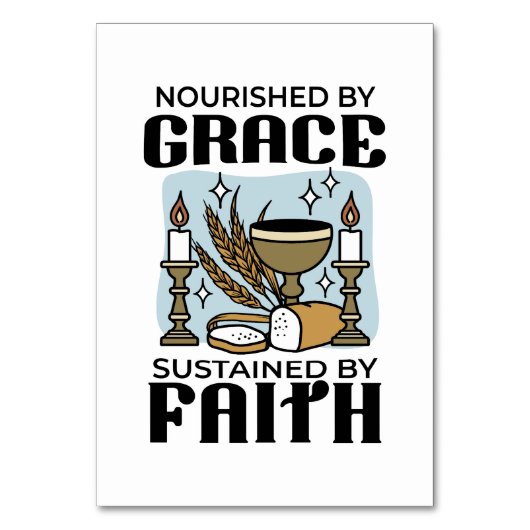 Nourished by Grace, Sustained by Faith Design Kaart (Voorkant)