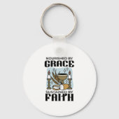 Nourished by Grace, Sustained by Faith Design Sleutelhanger (Voorkant)