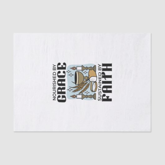 Nourished by Grace, Sustained by Faith Design Tissuepapier (Voorkant)