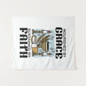 Nourished by Grace, Sustained by Faith Design Wandkleed (Voorkant (horizontaal))