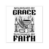 Nourished by Grace, Sustained by Faith Design Zelfinktende Stempel (Design)
