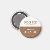 Nourris ce chien ! Un aimant de rappel du matin du (Recto/Verso)