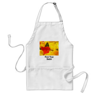 Nourrissez Votre Cerveau ! tablier Jaune vif Tulip