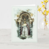 Nourrisson de carte de voeux catholique de Prague (Fleur jaune)