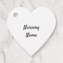 Nourriture à nouveau Nom Étiquette Tags bébé poupé